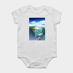 Abstract landscape Baby Bodysuit